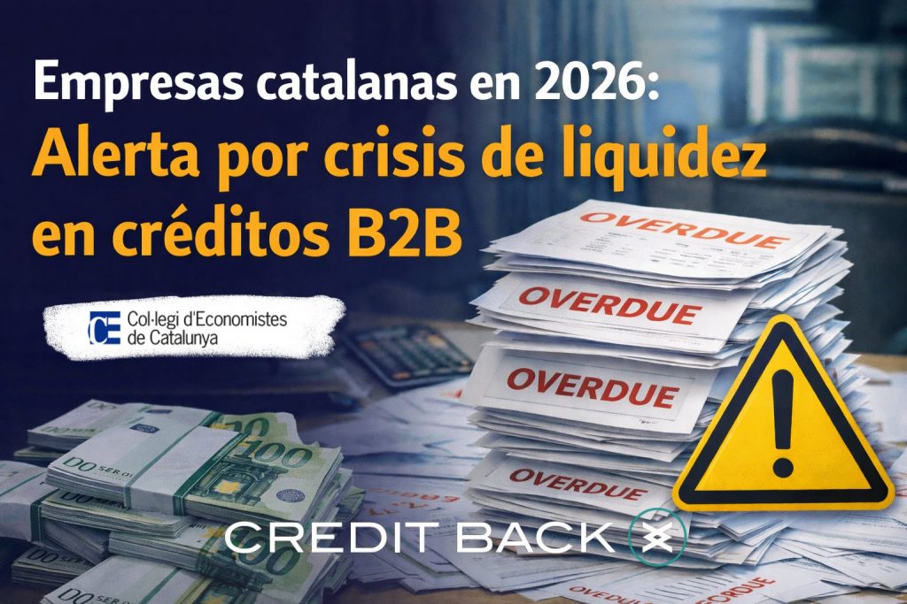 Alerta por crisis de liquidez en empresas catalanas debido a créditos B2B impagados en 2026