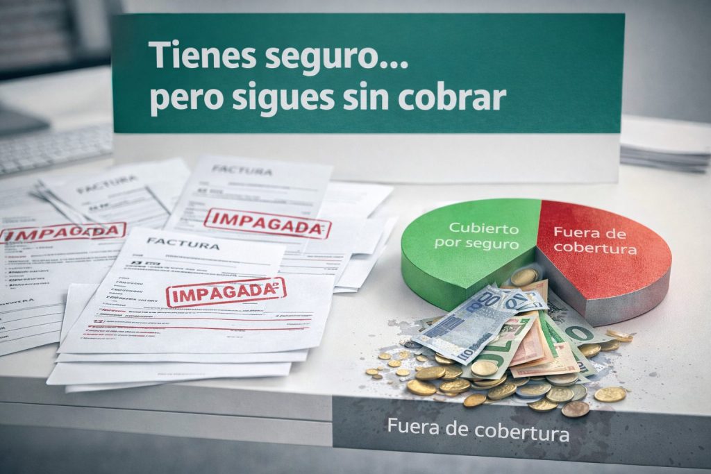 tienes seguro de credito pero sigues sin cobrar facturas impagadas empresas b2b fuera de cobertura