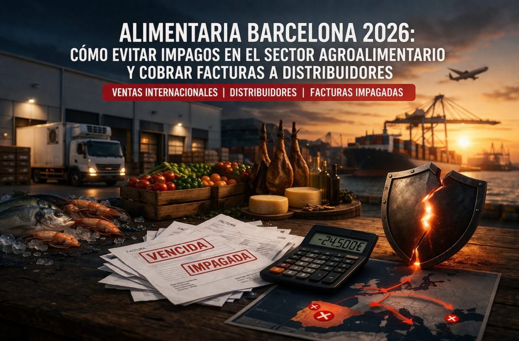 impagos sector agroalimentario exportación distribuidores alimentaria barcelona riesgo financiero empresas alimentación