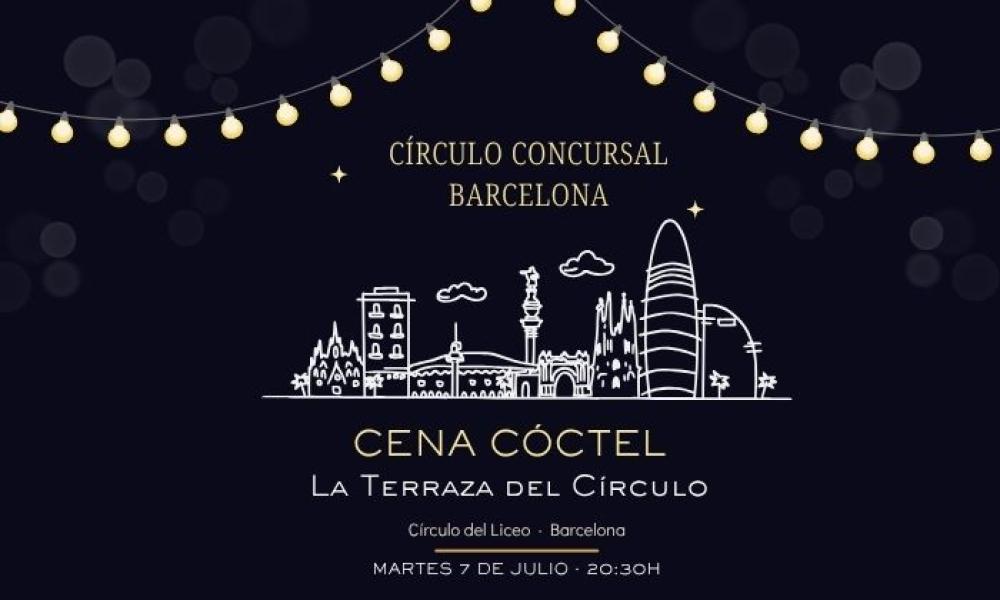Cena de Clausura del Círculo Concursal Barcelona 2026 en la Terraza del Círculo del Liceo